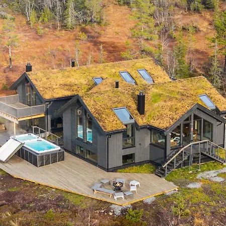 샬레 New Cozy And Large With Private Jacuzzi And Sauna Eggedal