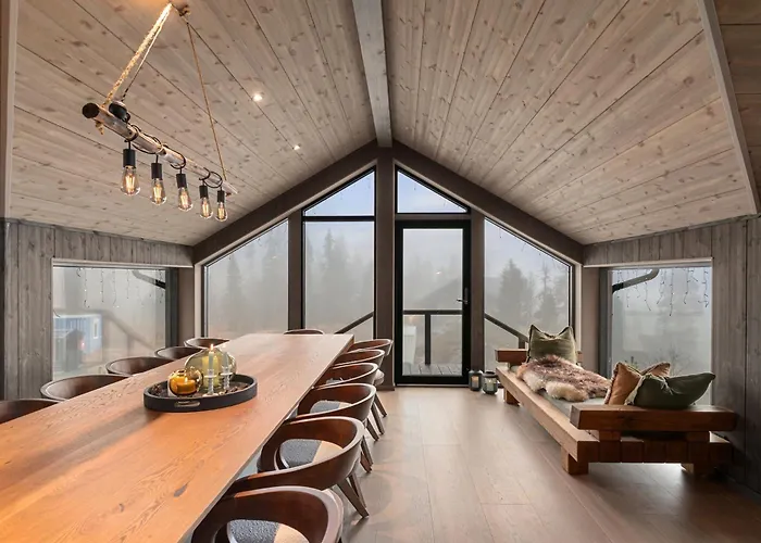 Alpesi faház New Cozy And Large With Private Jacuzzi And Sauna Eggedal