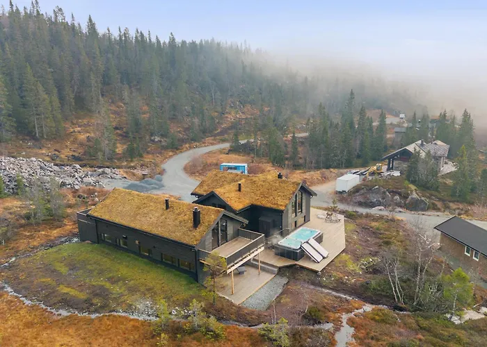 New Cozy And Large With Private Jacuzzi And Sauna Alpehytte Eggedal