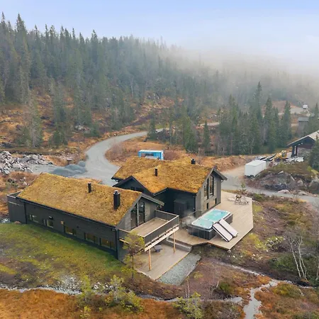 New Cozy And Large With Private Jacuzzi And Sauna Шале Eggedal